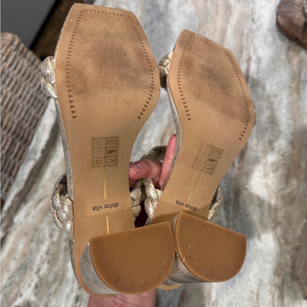 Women’s DOLCE VITA Paily light gold heels- Size 10 - Picture 9 of 9